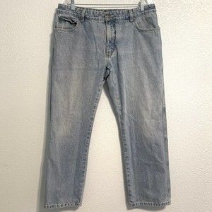 Cabelas Jeans Mens Size 36x32 Relaxed Fit Blue Denim